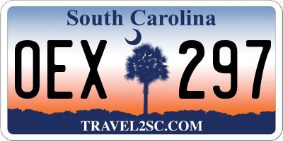 SC license plate OEX297