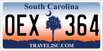 SC license plate OEX364