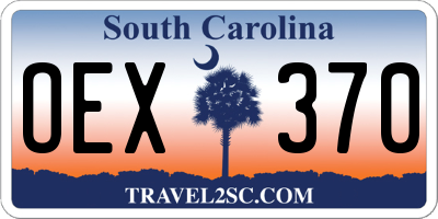 SC license plate OEX370