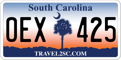 SC license plate OEX425