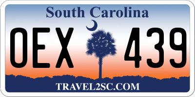 SC license plate OEX439