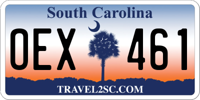 SC license plate OEX461