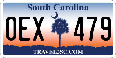 SC license plate OEX479