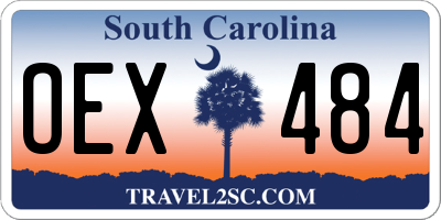 SC license plate OEX484