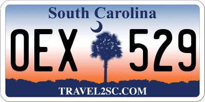 SC license plate OEX529