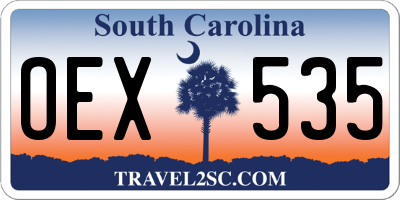 SC license plate OEX535