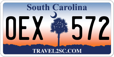 SC license plate OEX572