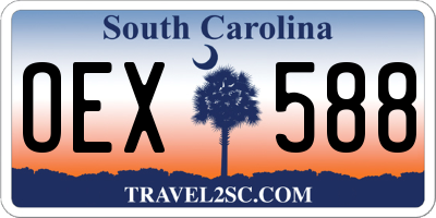 SC license plate OEX588