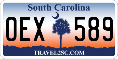 SC license plate OEX589