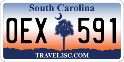 SC license plate OEX591