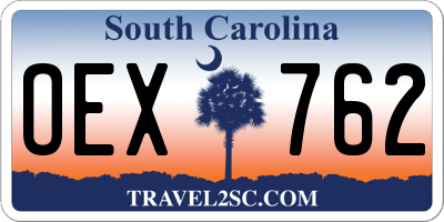 SC license plate OEX762
