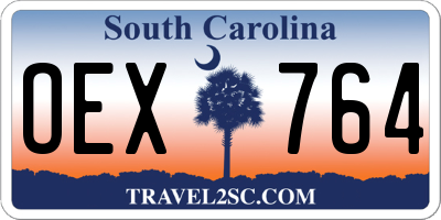 SC license plate OEX764