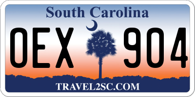 SC license plate OEX904