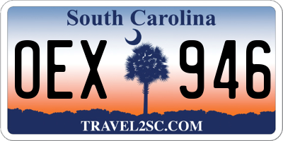 SC license plate OEX946