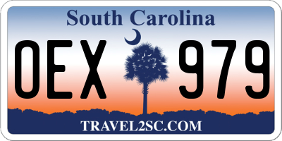 SC license plate OEX979