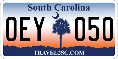 SC license plate OEY050