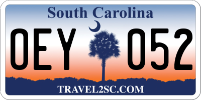 SC license plate OEY052