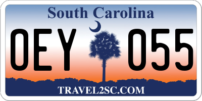 SC license plate OEY055