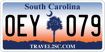 SC license plate OEY079