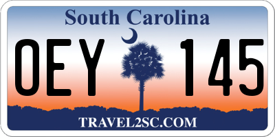 SC license plate OEY145