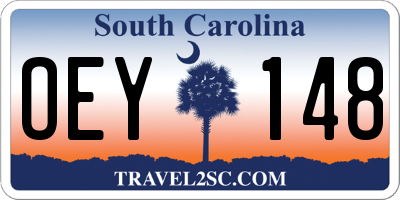 SC license plate OEY148