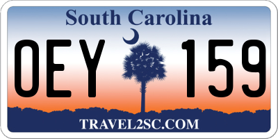 SC license plate OEY159