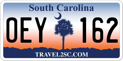 SC license plate OEY162