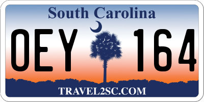 SC license plate OEY164