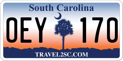 SC license plate OEY170