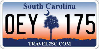 SC license plate OEY175