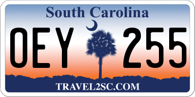 SC license plate OEY255