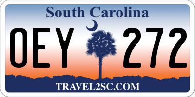 SC license plate OEY272