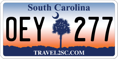 SC license plate OEY277