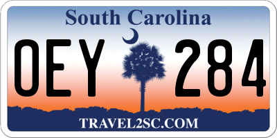 SC license plate OEY284