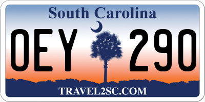 SC license plate OEY290