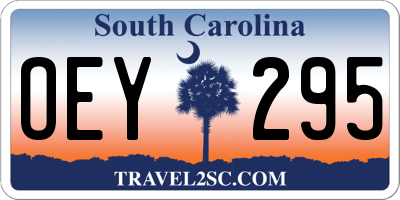 SC license plate OEY295