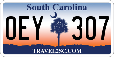 SC license plate OEY307