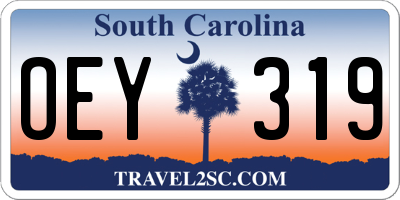 SC license plate OEY319