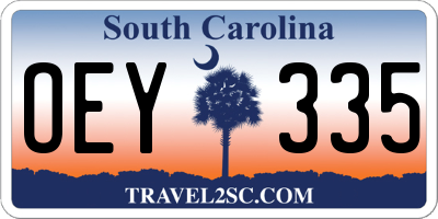 SC license plate OEY335