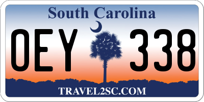 SC license plate OEY338