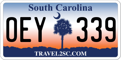 SC license plate OEY339