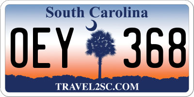 SC license plate OEY368