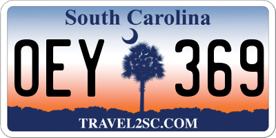 SC license plate OEY369