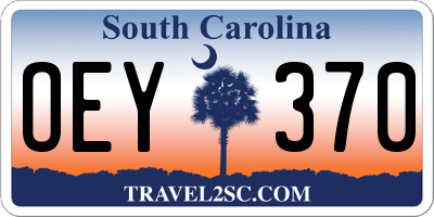 SC license plate OEY370