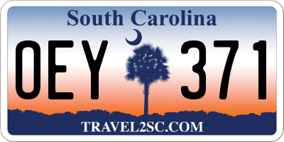 SC license plate OEY371