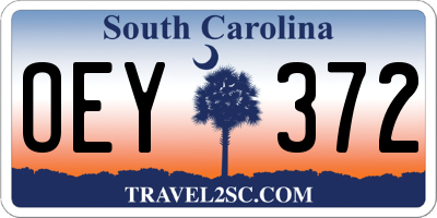 SC license plate OEY372