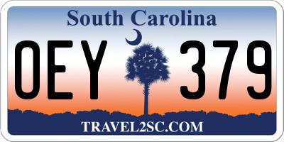 SC license plate OEY379