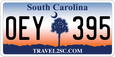 SC license plate OEY395