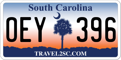 SC license plate OEY396