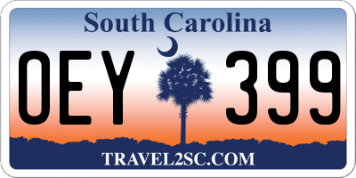 SC license plate OEY399